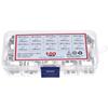 100pcs 10value 3.6*10mm 250V Double Iron Cap Axial Slow Glass Fuse Kit Box With Lead Wire 0.5A 1A 2A 3A 3.15A 4A 5A 6.3A 8A 10A Fuses4