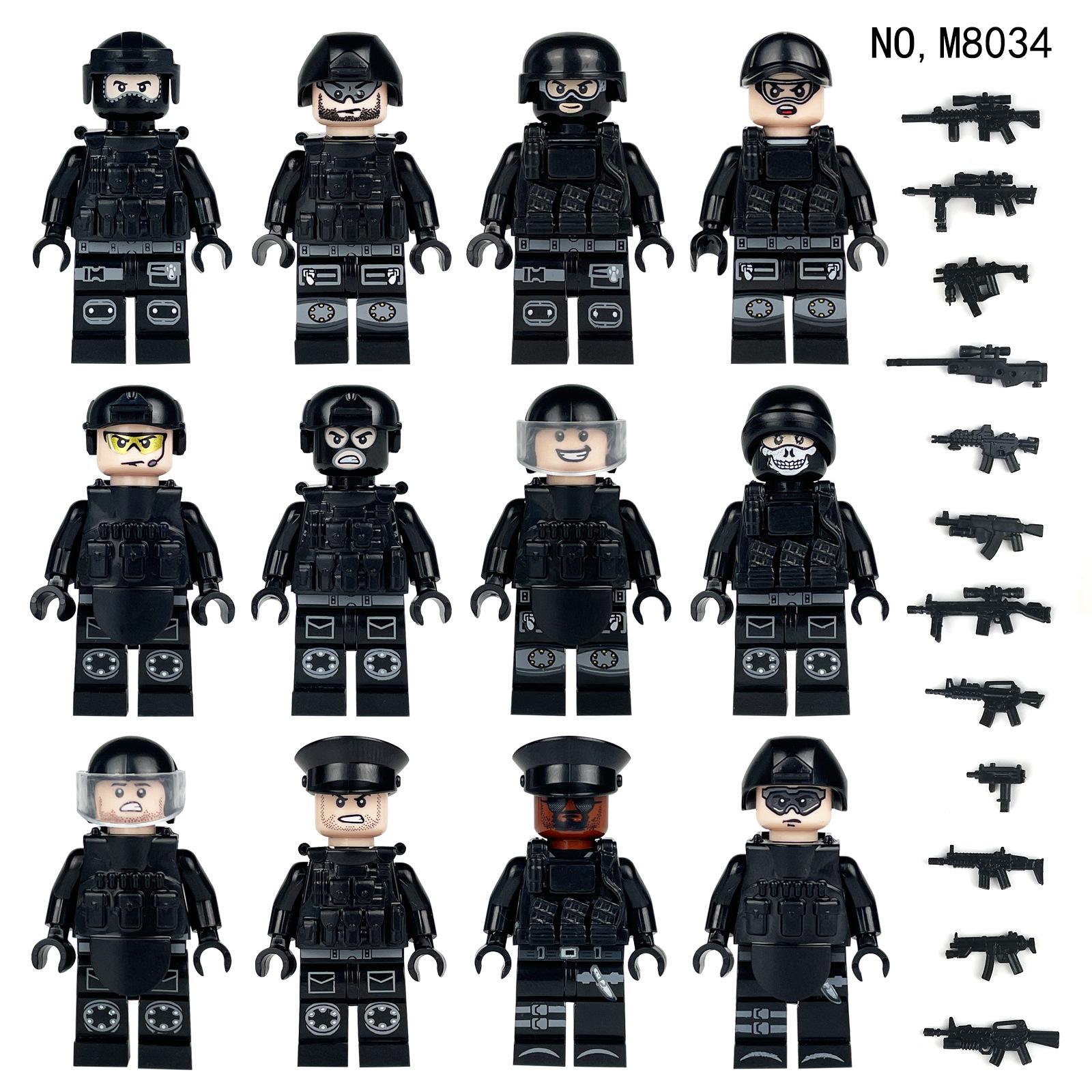 Special Police Forces Jungle Scouts Police Bandits Children Educational Assembly Building Blocks Toys Toys for Girls Dolls