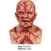 Face Cover Horrible Latex Halloween Fright Mouthless Alien Face Cover Headgear Cosplay Prop for Party