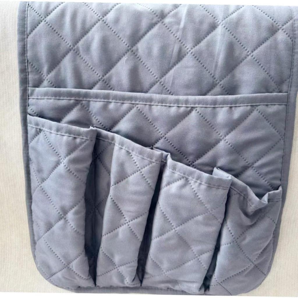 Multifunctional Sofa Armrest Organizer with Storage Pockets for Magazines and Remotes