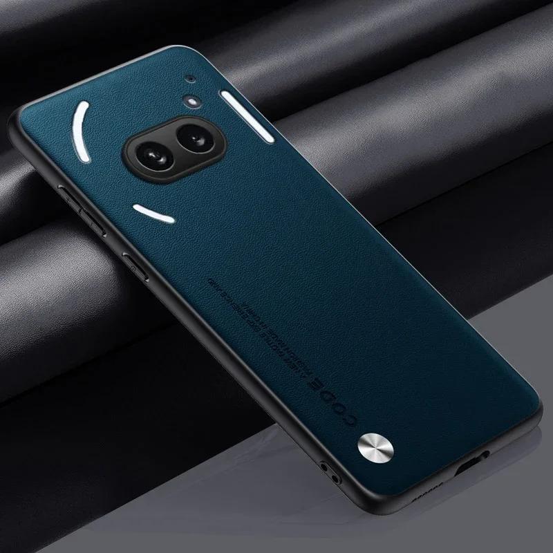 

Простой чехол из искусственной кожи для телефона Nothing Phone 3A Pro, матовый чехол, силиконовый противоударный чехол с мягким краем для Nothing Phone 2A Plus Nothing Phone 3A зелёный