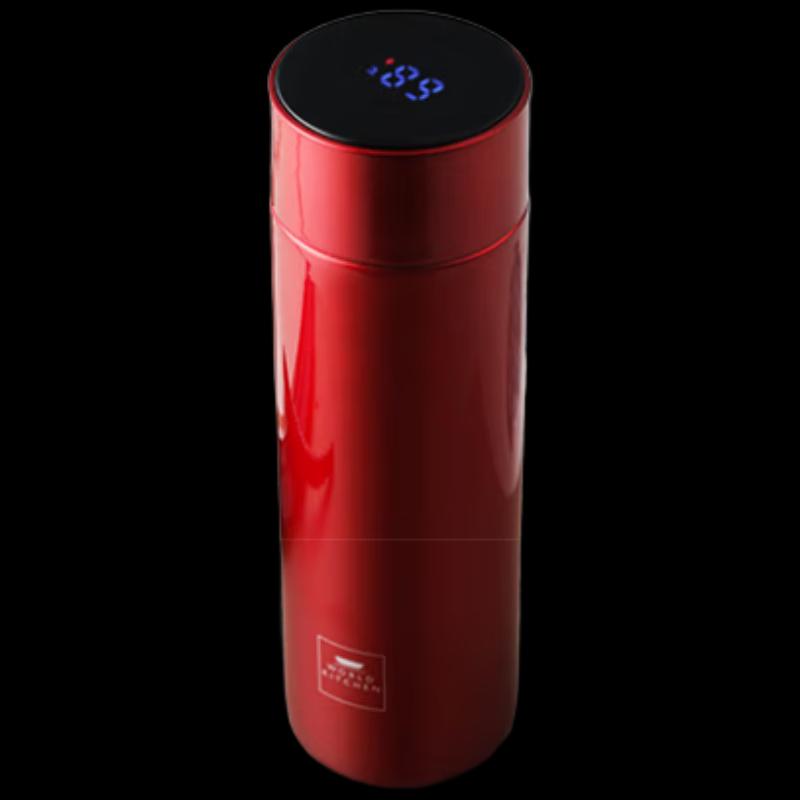 WORLD KITCHEN 450ml Temperature Display Stainless Steel Mug