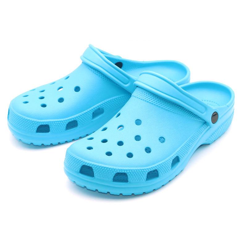 

Літній транскордонний бестселер: Чоловіче класичне пляжне взуття та жіночі босоніжки Baotou - європейське та американське садове взуття 42/43=Men s 9/Women s 11 електричний синій колір