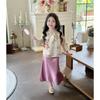 Girls' Modern Chinese-Style Traditional Hanfu Set