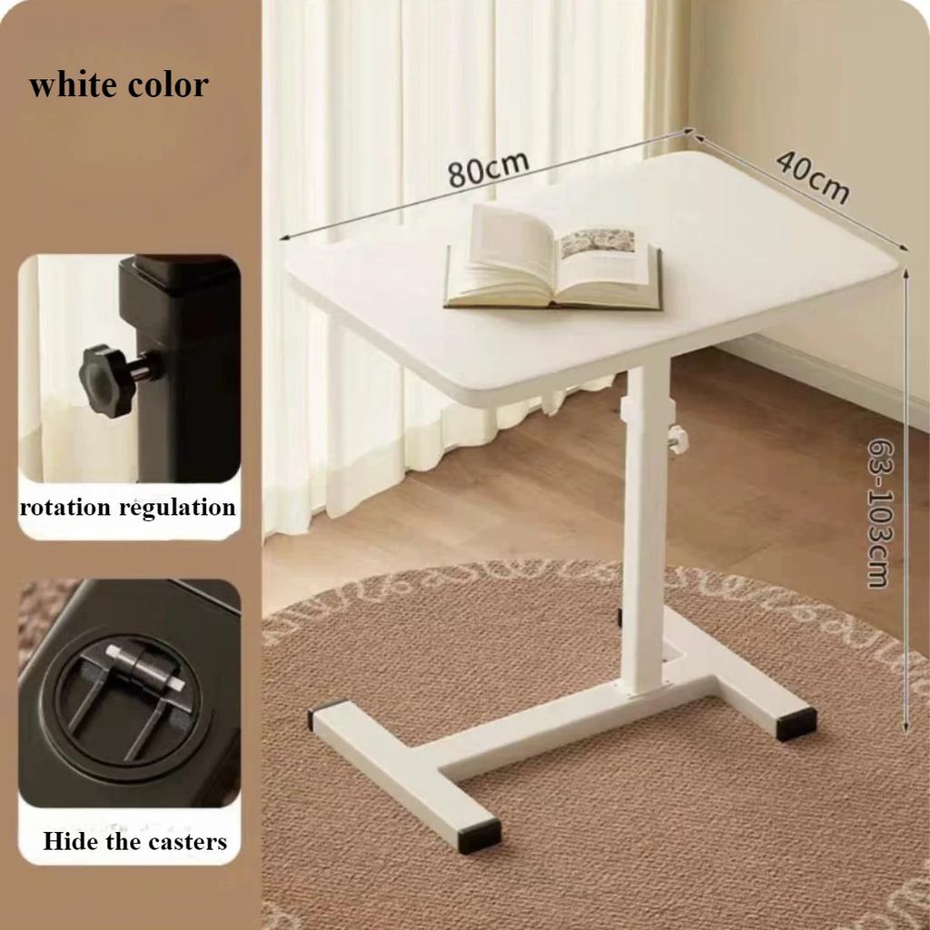 Mobile Bedside Table Household Office Desk Bedroom Folding Tables Portable and Minimalist Workbench Convenient Learning Desk