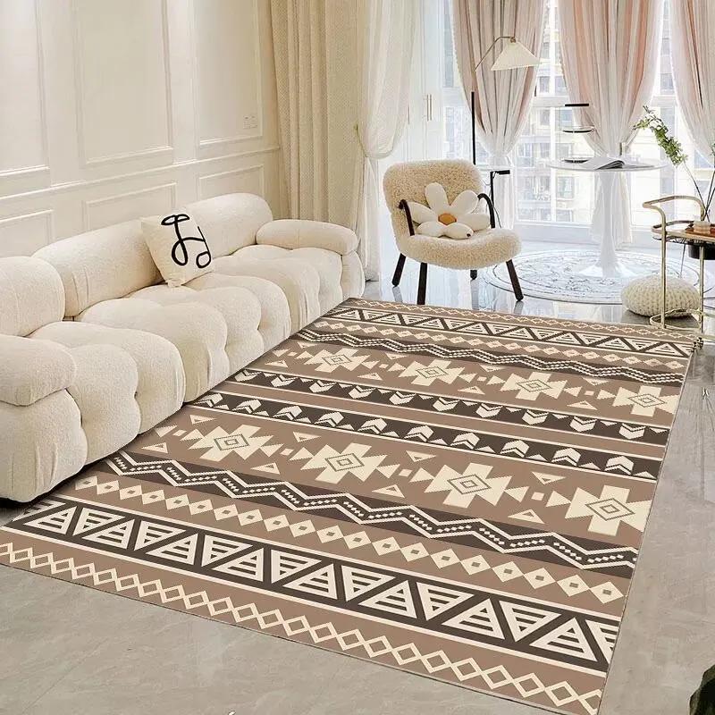 New Morocco Style Carpets for Living Room Bohemian Ethnic Bedroom Rugs Portable Coffee Tables Mat Washable Large Area Carpet