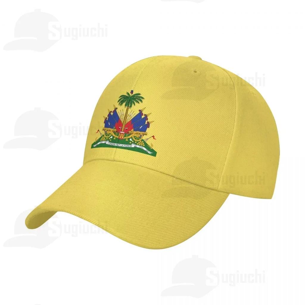 National Emblem Of Haiti Coat Of Arms Sun Baseball Cap Dad Hats Adjustable For Unisex Women Unisex Outdoor Hat