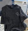 Womens Cotton Loose Tshirt with Double Heart Print Vintage Vintage Vintage Daily Casual Tops