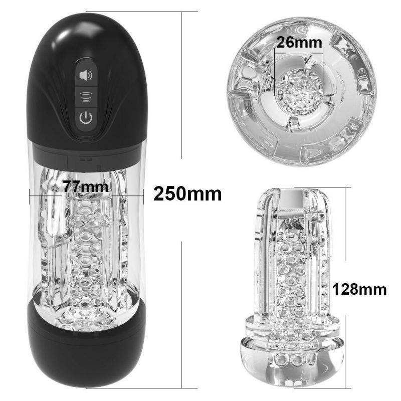Transparent Powerful Sucking Male Masturbator Automatic Vagina Masturbation Sex Toys for Men Goods for Adult Electric Mastubator