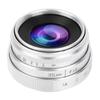 Vbestlife VBESTLIFE 35mm F1.6 CCTV C-Mount Large Aperture Lens, Manual Focus Prime Lens, Compatible with Sony NEX M4/3 FX (Silver)