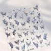 TENSOR Elegant Butterfly Ice Transparent Nail Art Stickers - Aurora Crushed Glass Effect (Model M-871)