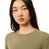 Lacoste Damen/Damen Geripptes Slim T-Shirt