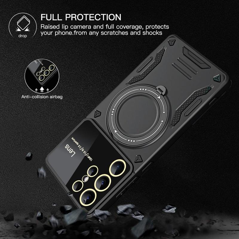 Magnetic Ring Armor Shockproof Case For Samsung Galaxy S25 Ultra Plus S 25 A16 A26 A36 A56 A06 Magsafe Wireless Charge Cover