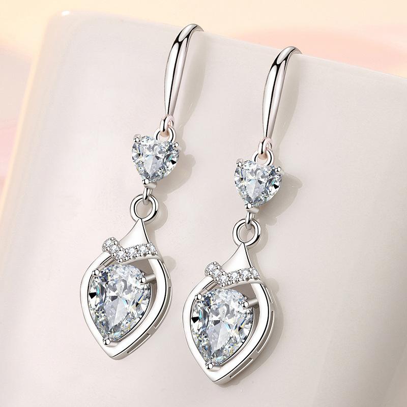 Lindon Zircon Copper Alloy Earrings Drop Earrings For Women Wedding Party Gifts