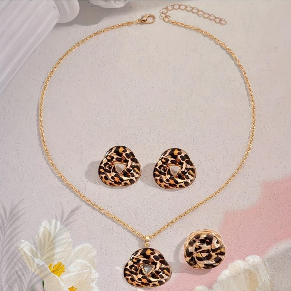 Stylish Versatile Simple Necklace Bracelet Set Women's Wear