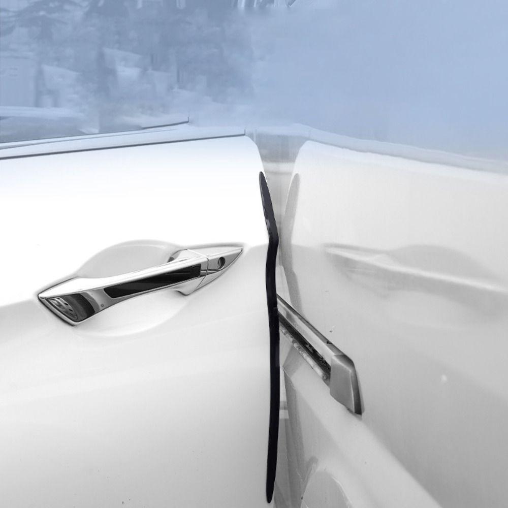 2Pcs/Set Invisible Anti-Collision Strip Rubber Decoration Strip Car Accessory  Door Edge Protection