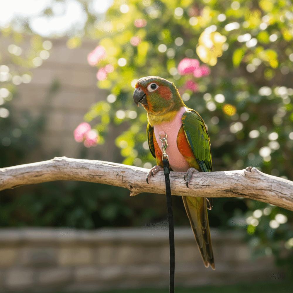 Adjustable Parrot Flying Harness Cowboy Style Safety Bird Flight Suits Anti-loss Lightweight Parrot Outdoor Leashes