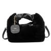 2026 Fashion Soft Plush Half Moon Crossbody Bags for Women Designer Fluffy Faux Fur Lady Handbags Luxury Small Tote Female Winter Purses