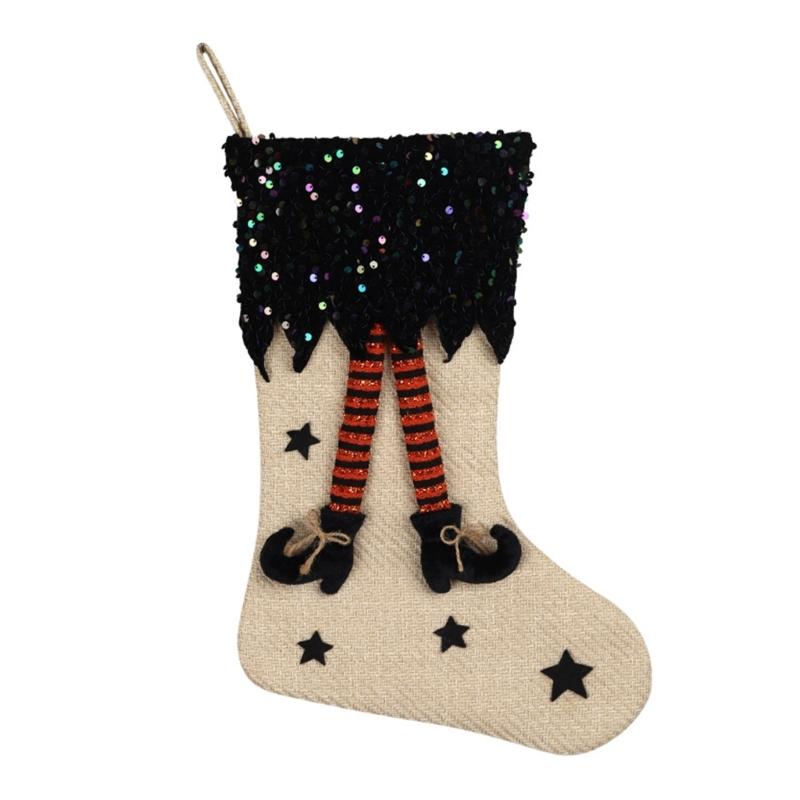 

Eye Catching Halloween Themed Sock Unique Halloween Sock with Festival Pattern Soft Socks Ornament for Parties