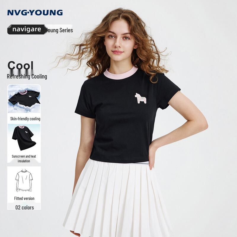 Navigare Colorblock Crew Neck T-Shirt L