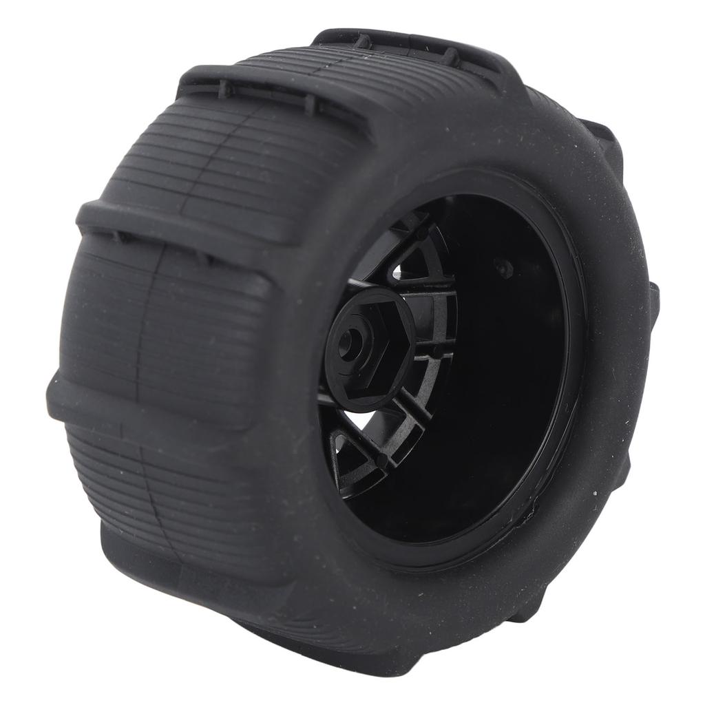 4 Pcs RC Beach Tires 1/14 1/16 1/18 Universal Rubber Plastic Good Grip Strong Cushioning RC Car Desert Wheels