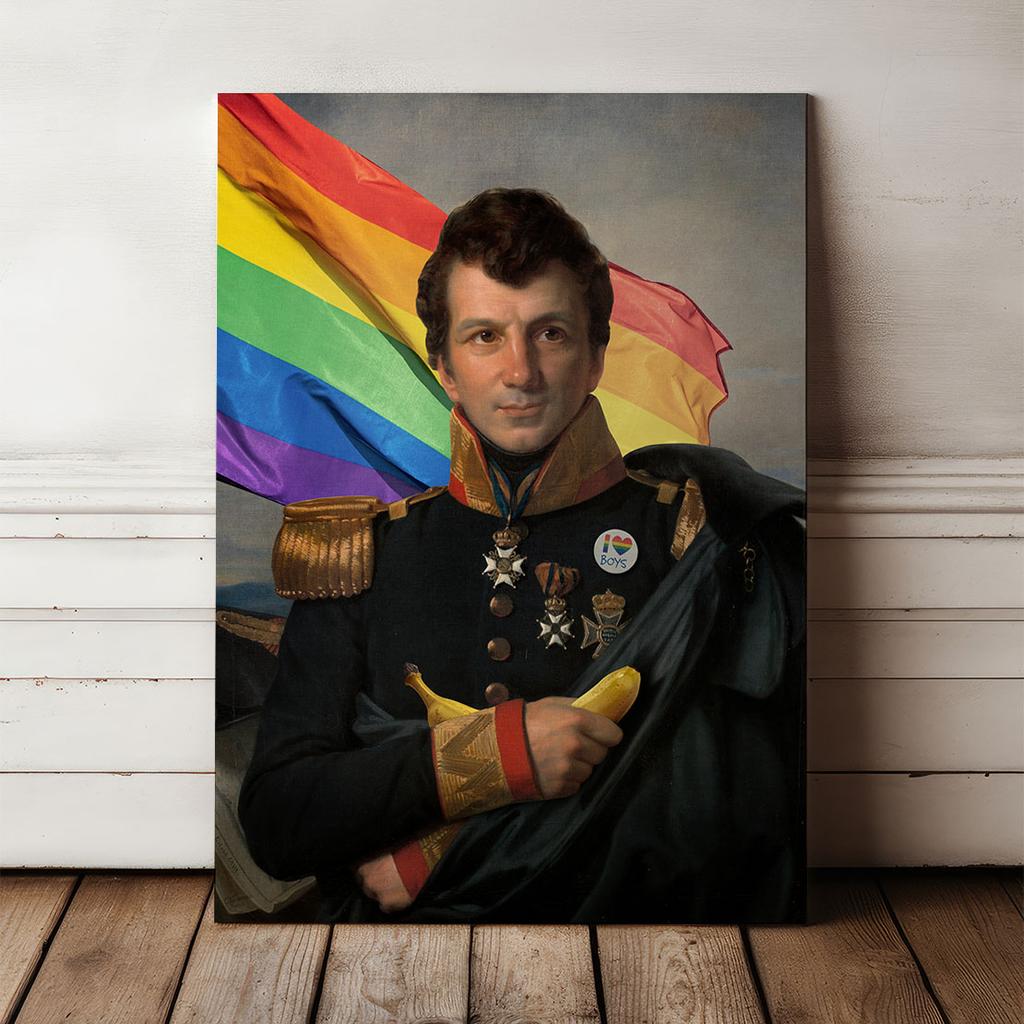 Canvas Print Portrait General Rainbow Flag