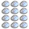 Day and Night - Day and Night LED Solar Outdoor Wall Lamps 12 Pcs Round Silver
