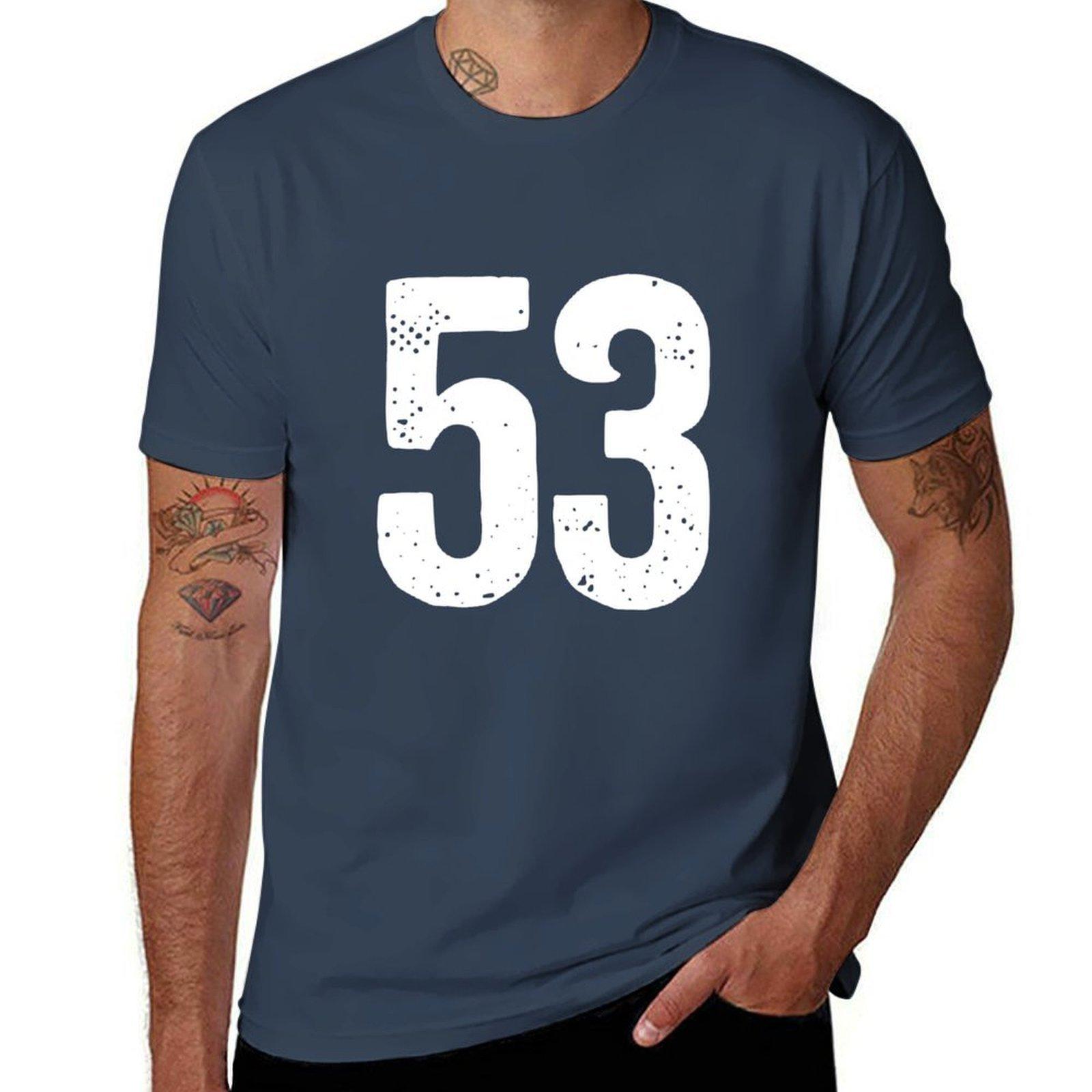 Number 53 Tshirt Labor Work Casual Tshirt S