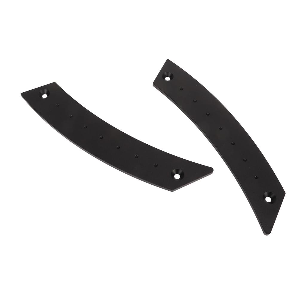 2pcs Door Panel Pull Handle Set Aluminium Alloy Labor Saving High Strength Rust Proof for Cars Black