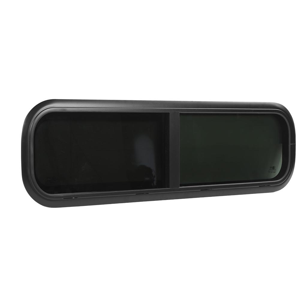 Horizontal Sliding RV Window 35.4 X 11.8in Uv Resistant with Removable Insect Nets for Caravan Black Applicable Wall