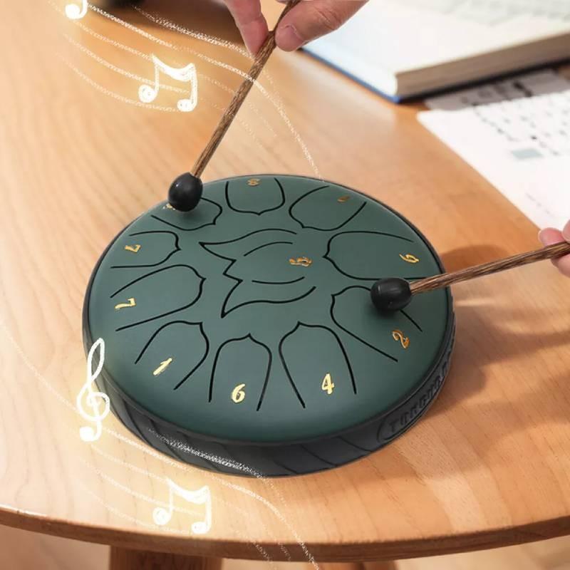 Notes 11 Rain Chime Drum Steel Tongue Drum Music Instrument Tool Educational