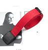 3.2cm Metal-Free Smooth Canvas Belt with Plastic Buckle for Student and Youth Jeans