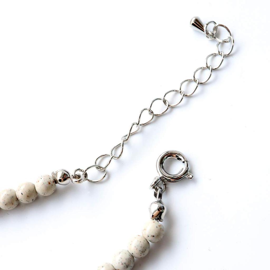 [GOLD STONE] Hokutolite Necklace 4mm, 40cm Length, Taiwanese Origin, Negative Ion Tested, Genuine Radium