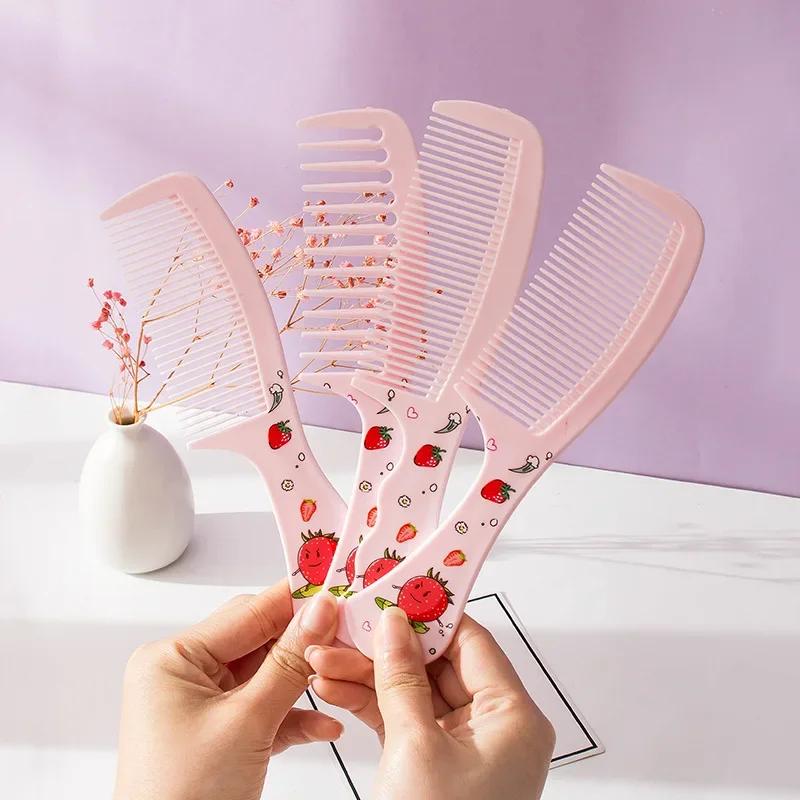 Cute Cartoon Anti-static Hair Dressing Comb Curly Portable Travel for  Girls Students Comb Hair Care Comb