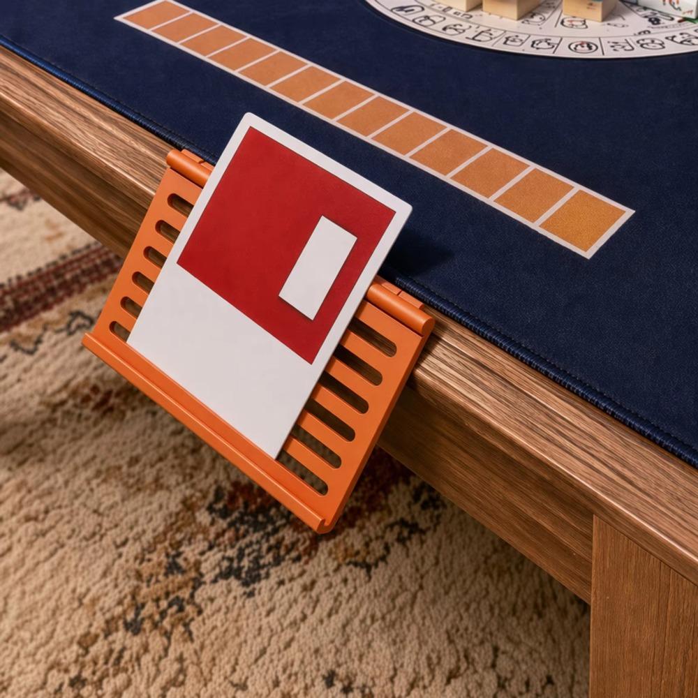 Multicolor Slide-in Mahjong Stand Clip-on Design Table Edge Rack for Card Enthusiasts