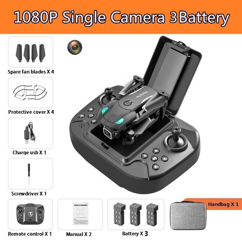 Neue S128 Mini Drone 4K HD Kamera Drei-seitige Hindernis Vermeidung Druck Feste Höhe Professionelle Faltbare Quadcopter Spielzeug