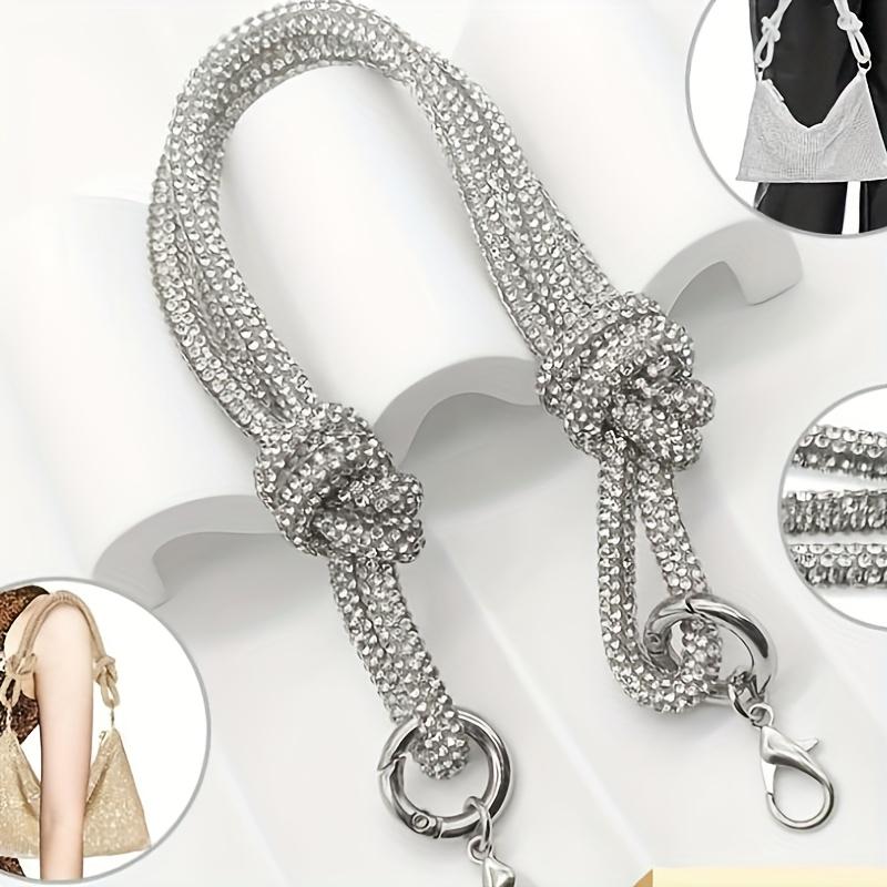 Цепочка для сумки Наплечный ремень с украшением Цепочка-ремешок через плечо с пряжкой Узел Застежка Аксессуар для сумки Ремешок для сумки через плечо