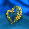 Beautiful Fruit Heart Brooch Party Office Pins Fashion Lapel Pin Alloy Texture Suitable for Women and Unisex Present