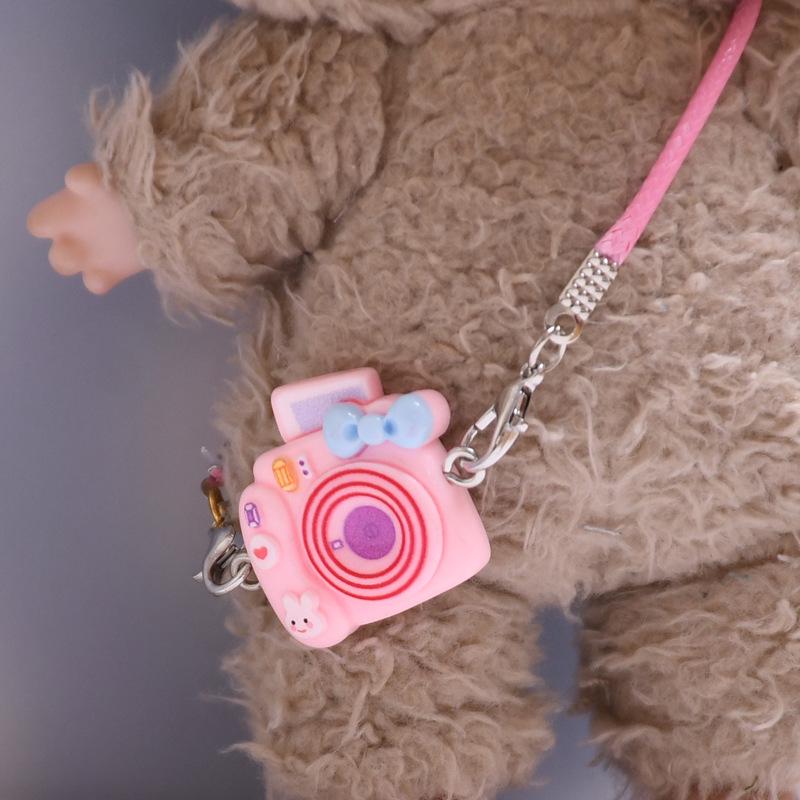 

17см Подвеска-шляпа Лабубу: Аксессуар для одежды/Брелок для ключей/Шарм для наплечной сумки/Стакан для воды Pink Camera
