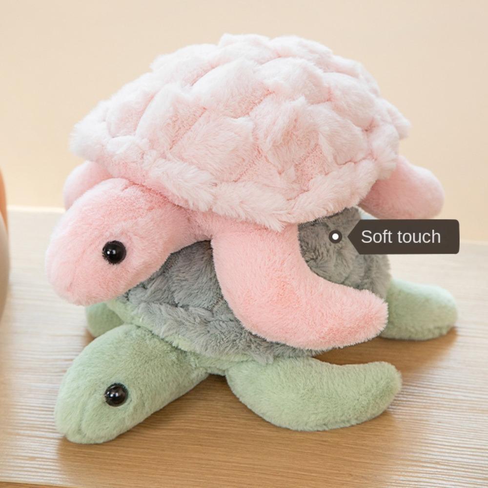 Plush Cute Turtle Stuffed Animals Pink Tortoise Pillow Plush Doll Sea Turtle Plush Toy  Girl