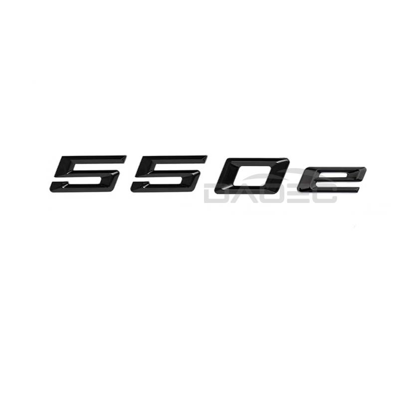 Car Trunk Chrome Letters Badge Emblem Decals Sticker For 5 Series 520e 525e 528e 530e 540e 545e 550e E39 E60 E61 F10 F11 G30