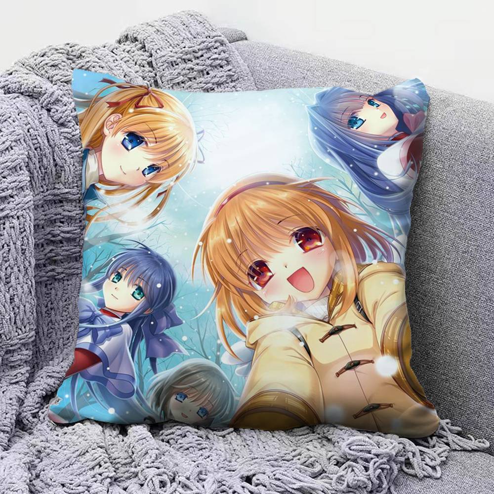 

Kanon Game Anime Girl Pillow Covers Home Sofa Cushion Covers and Aecorative Custom 30x30 cm