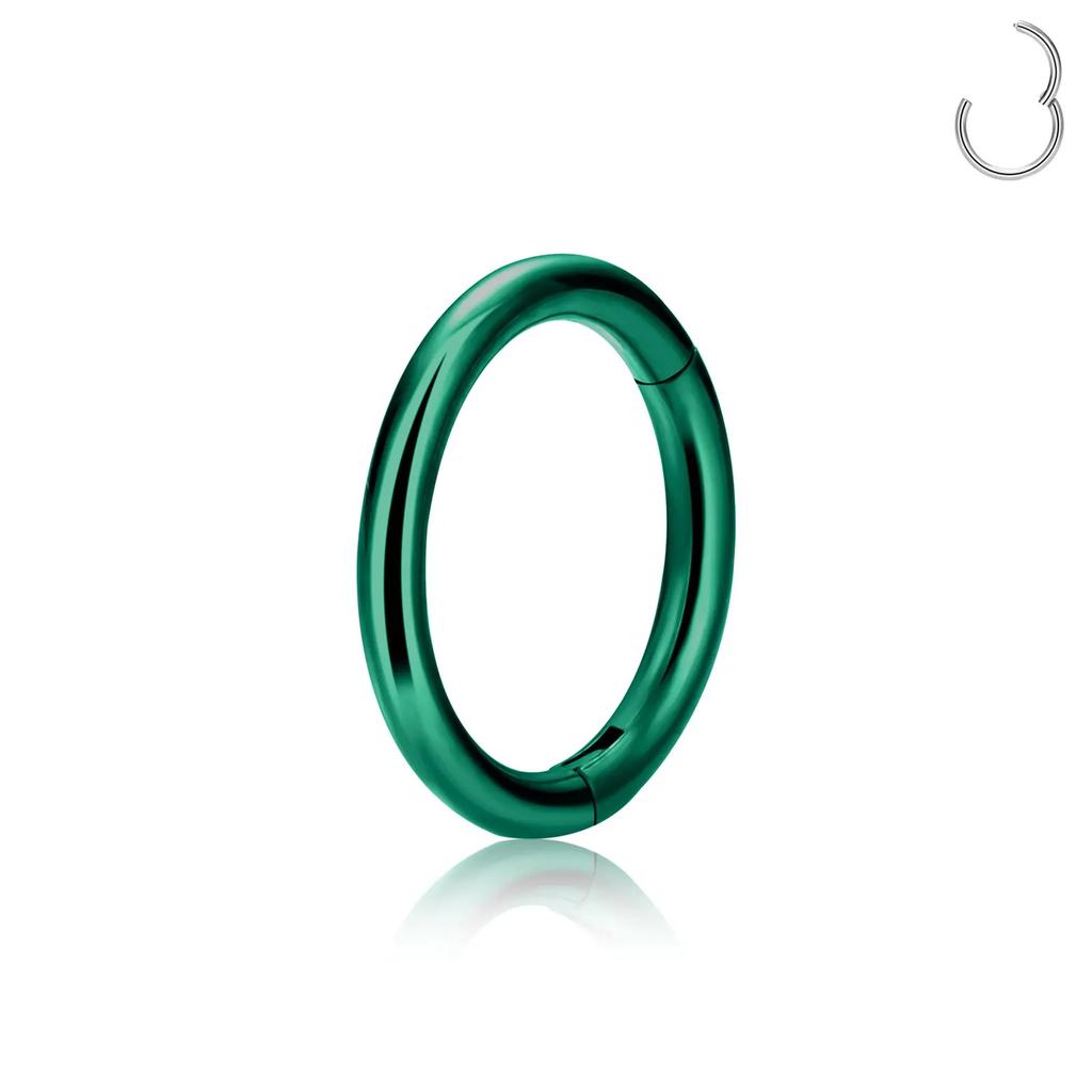 1/5Pcs Nose Rings G23 Titanium Lip Ring For Women And Men Piercing Jewelry Hoop Earrings Mixed Color Body Clips Hinged
