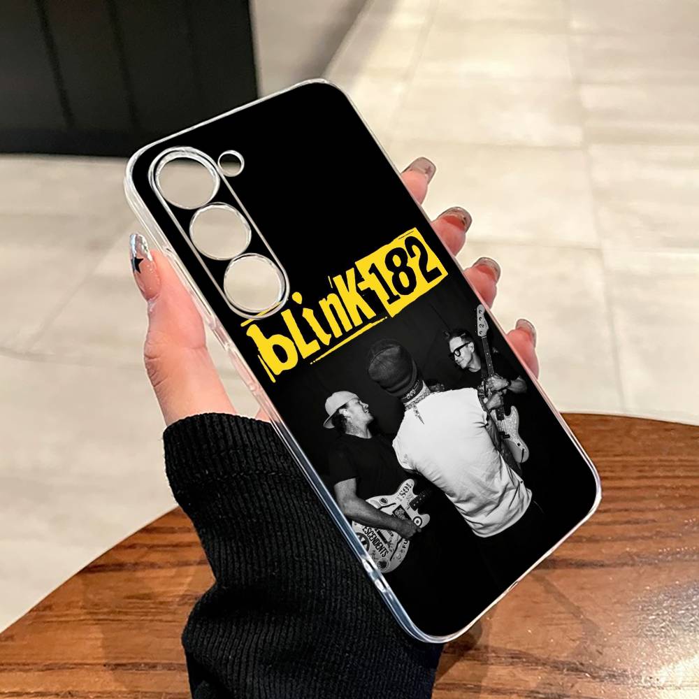 Punk B-Blink-182 Band Phone Case For SamsungA10,12,20,21S,30,31,40,50,51,52,70,71 Transparent Cover