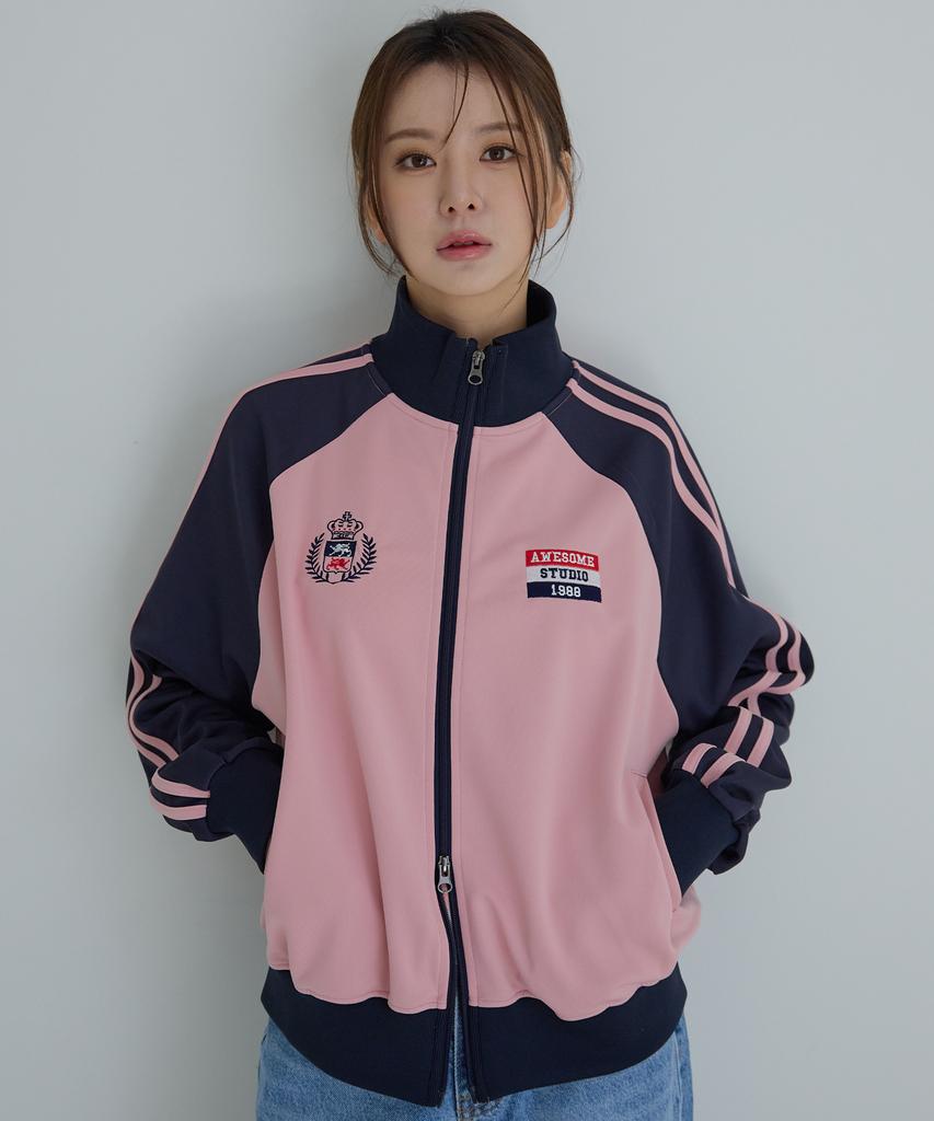 Awesome Studio Track Jersey Jacket Black