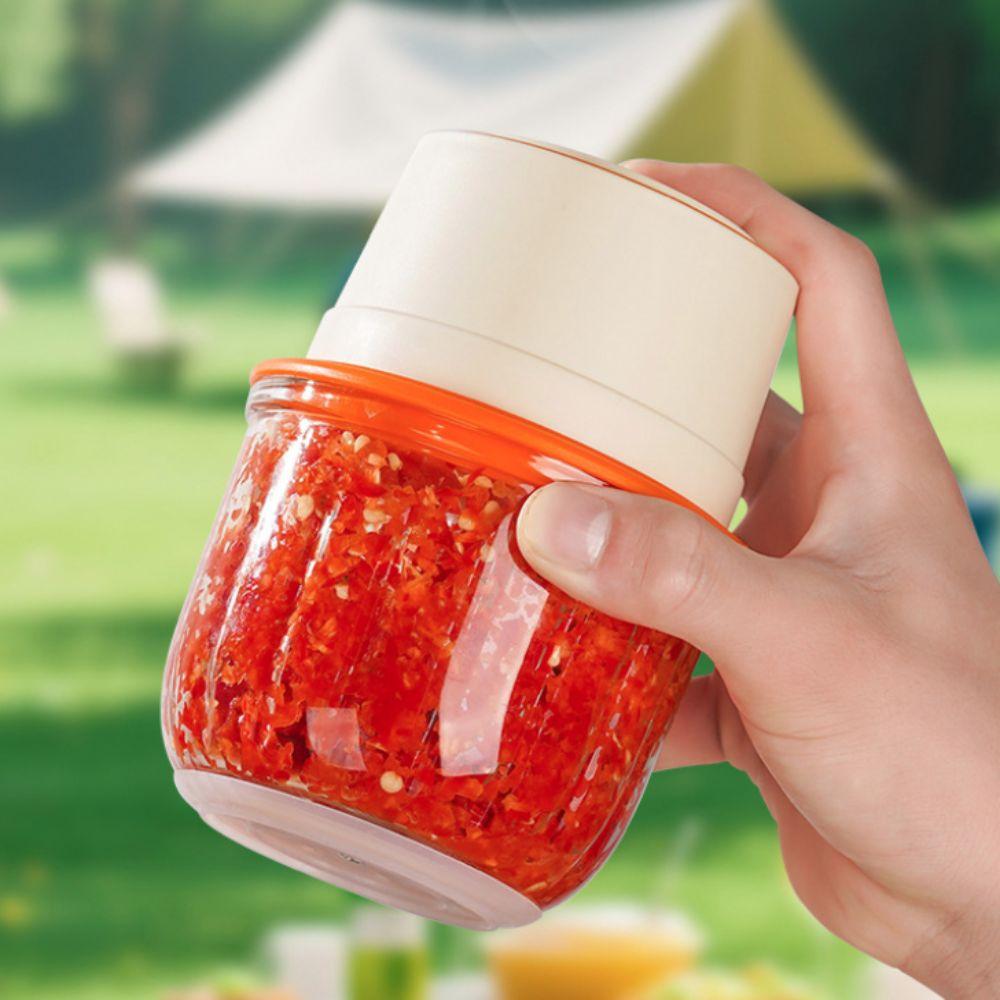 Glass Cup Electric Meat Grinder 350ML Vegetable Processor Kitchen Food Chopper Chili Sauce