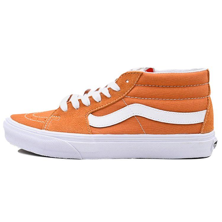Vans Sk8 Comfortable Casual Mid-Top Skate Shoes Unisex Sneakers Orange VN0A3WM360C