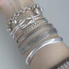 VENTFILLE 925 Sterling Silver Knot Bracelet For Women Double Layers Hyperbole Adjustable Fashion Trend Jewelry Gift Dropshipping