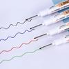Pack of 5 Thin Head Long Nib Marker Pens for Marking Deep Holes in Metal Wood