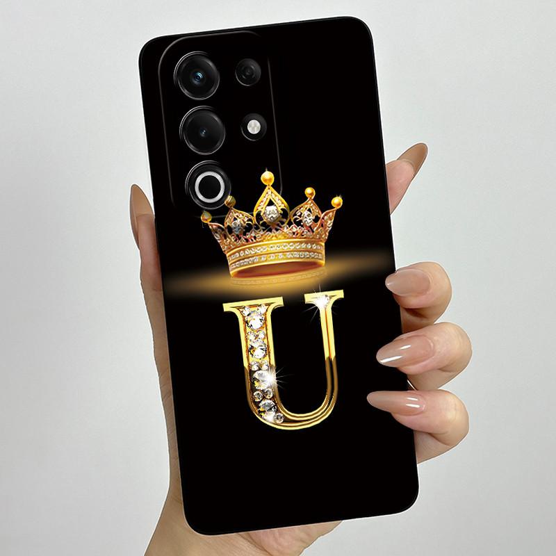 For itel S25 Ultra Case S686LN Luxury Crown Letters Matte Soft Silicone Protective Back Cover for ItelS25 S 25 Ultra 5G Fundas
